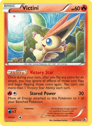 Victini #23 · Legendary Treasures Pokémon card