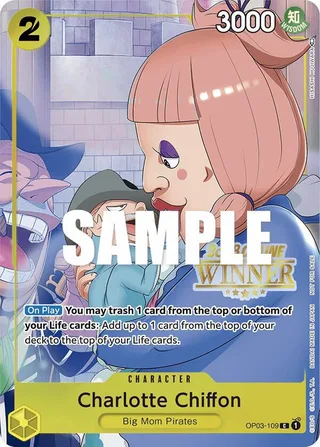 Charlotte Chiffon (Online Regional 2023) [Winner] #OP03-109-online-regional-2023-winner · One Piece Promotion Cards One Piece card