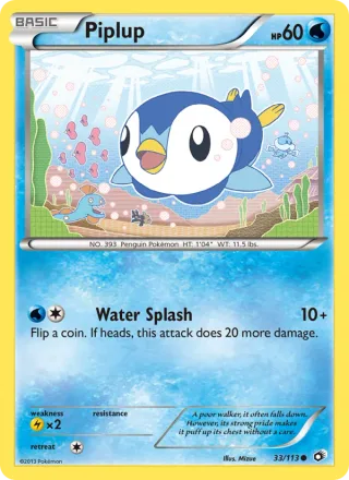 Piplup #33 · Legendary Treasures Pokémon card