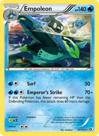 Empoleon #35 · Legendary Treasures Pokémon card