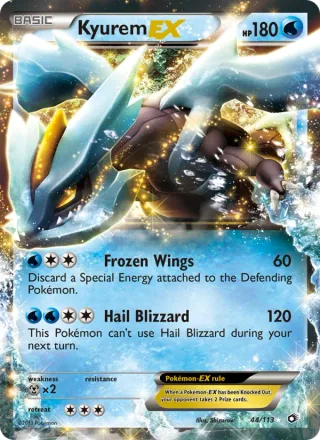Kyurem-EX #44 · Legendary Treasures Pokémon card
