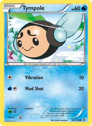 Tympole #40 · Legendary Treasures Pokémon card