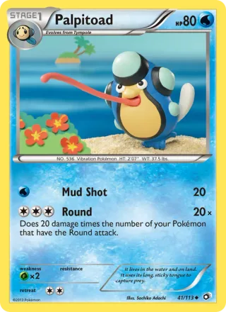 Palpitoad #41 · Legendary Treasures Pokémon card