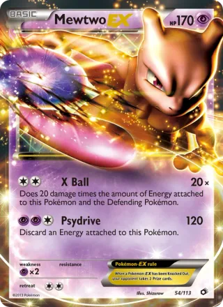 Mewtwo-EX #54 · Legendary Treasures Pokémon card