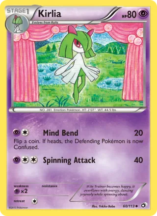 Kirlia #60 · Legendary Treasures Pokémon card