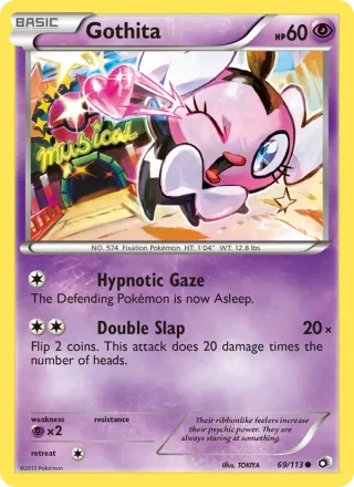 Gothita #69 · Legendary Treasures Pokémon card