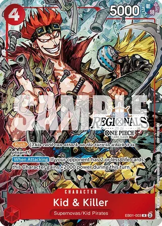 Kid & Killer (Online Regional Participation Pack 2025 Vol.2) #EB01-003-online-regional-participation-pack-2025-vol-2 · One Piece Promotion Cards One Piece card