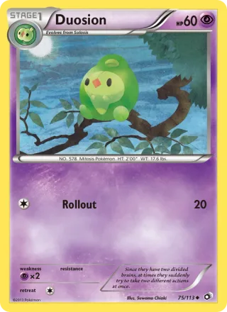 Duosion #75 · Legendary Treasures Pokémon card