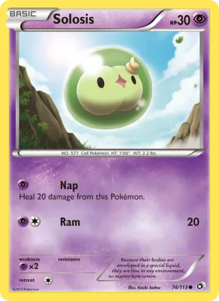 Solosis #74 · Legendary Treasures Pokémon card
