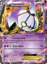 Chandelure-EX · Legendary Treasures Pokémon card