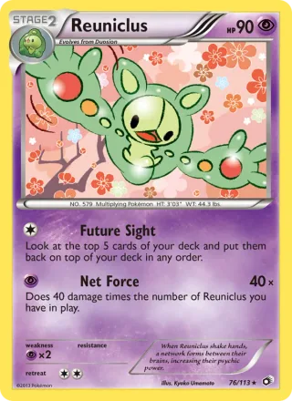 Reuniclus #76 · Legendary Treasures Pokémon card