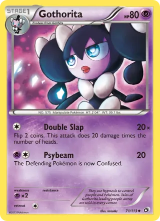 Gothorita #71 · Legendary Treasures Pokémon card