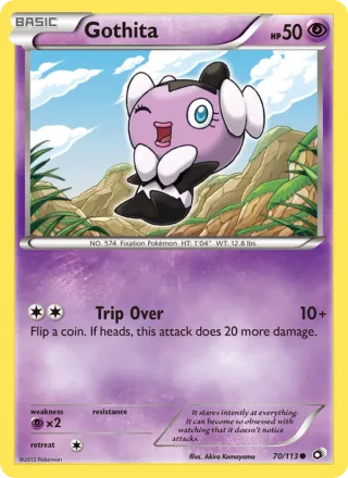 Gothita #70 · Legendary Treasures Pokémon card