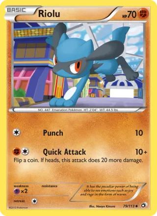 Riolu #79 · Legendary Treasures Pokémon card