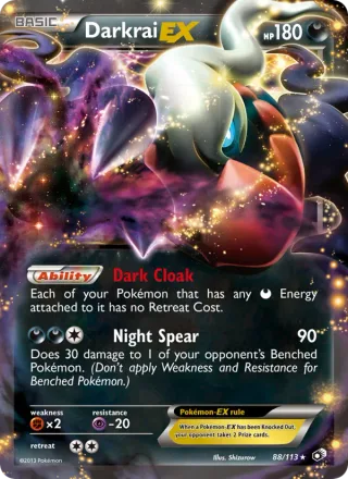 Darkrai-EX #88 · Legendary Treasures Pokémon card