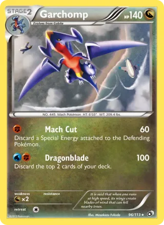 Garchomp #96 · Legendary Treasures Pokémon card