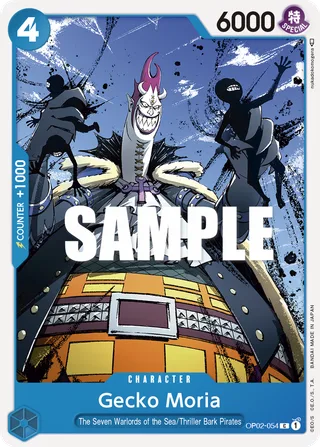 Gecko Moria #OP02-054 · Paramount War Pre-Release Cards One Piece card