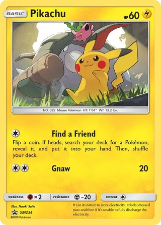 Pikachu #SM234 · SM Black Star Promos Pokémon card