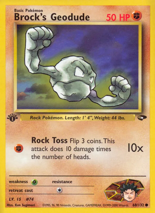 Brock's Geodude full card art