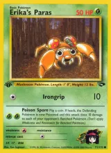 Erika's Paras · Gym Challenge Pokémon card