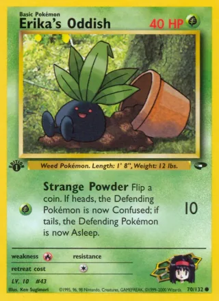 Erika's Oddish #70 · Gym Challenge Pokémon card