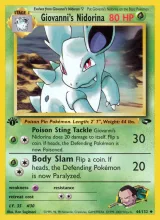 Giovanni's Nidorina · Gym Challenge Pokémon card