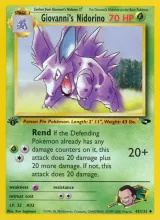 Giovanni's Nidorino · Gym Challenge Pokémon card