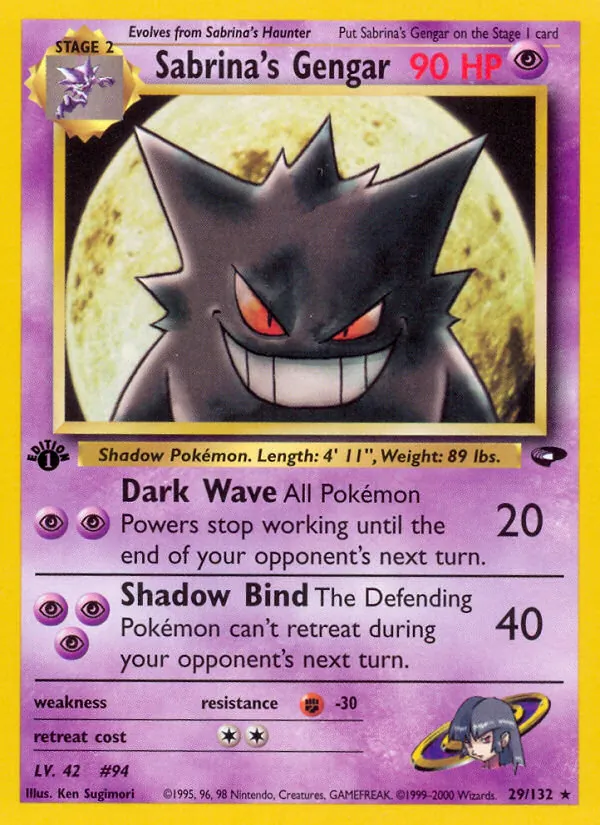 Sabrina's Gengar full card art