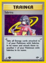 Sabrina · Gym Challenge Pokémon card