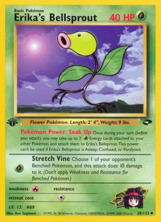 Erika's Bellsprout #38 · Gym Challenge Pokémon card