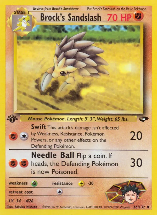 Brock's Sandslash full card art