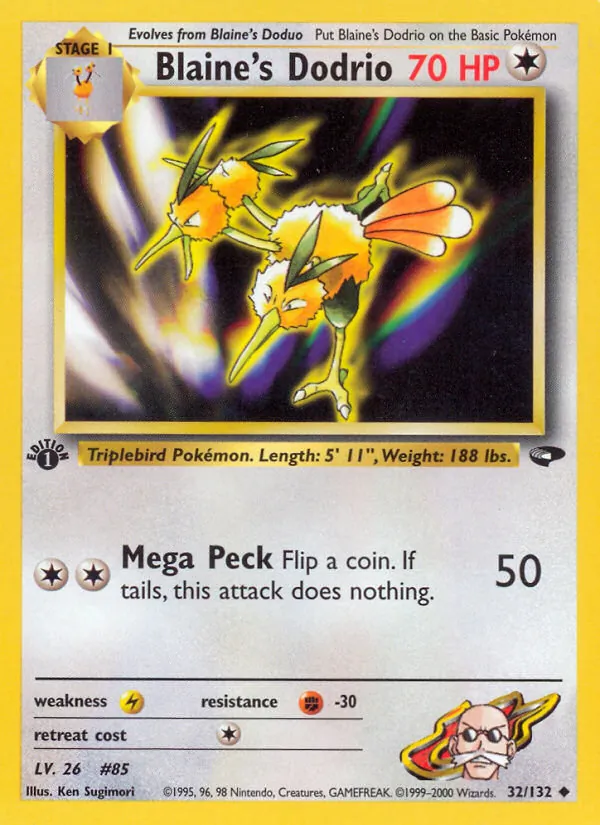 Blaine's Dodrio full card art