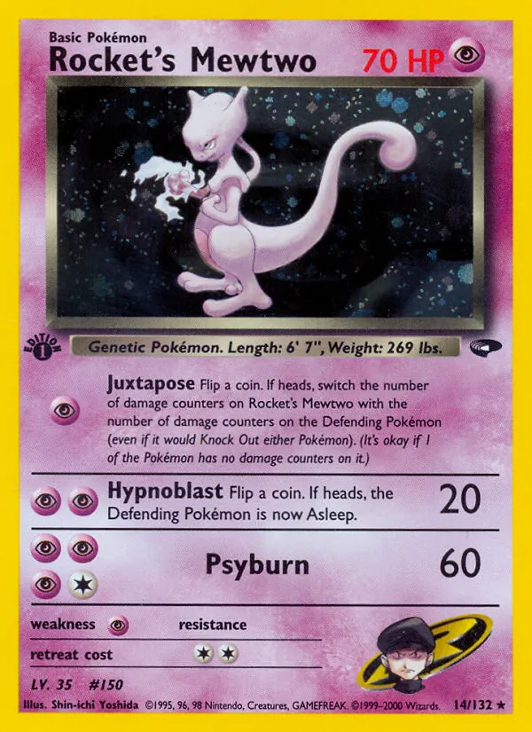 Rocket's Mewtwo full card art