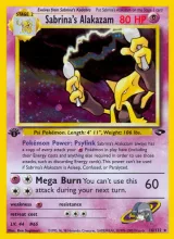 Sabrina's Alakazam · Gym Challenge Pokémon card