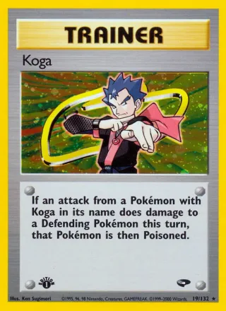 Koga #19 · Gym Challenge Pokémon card