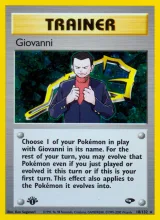 Giovanni · Gym Challenge Pokémon card