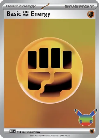 Basic Fighting Energy - 014 (30th Celebration) #014 · Mega Evolution Energy Pokémon card