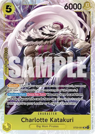 Charlotte Katakuri #ST20-001 · ST-20: Starter Deck 20 YELLOW Charlotte Katakuri One Piece card