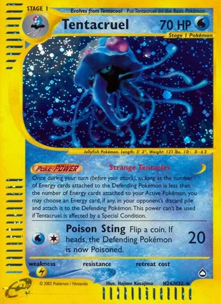 Tentacruel #H26 · Aquapolis Pokémon card