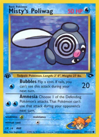 Misty's Poliwag #89 · Gym Challenge Pokémon card