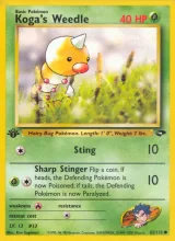 Koga's Weedle · Gym Challenge Pokémon card