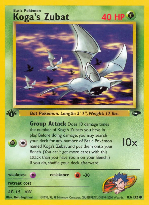 Koga's Zubat full card art