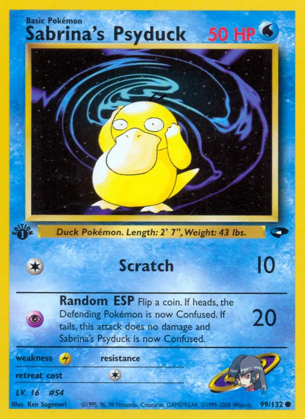 Sabrina's Psyduck full card art