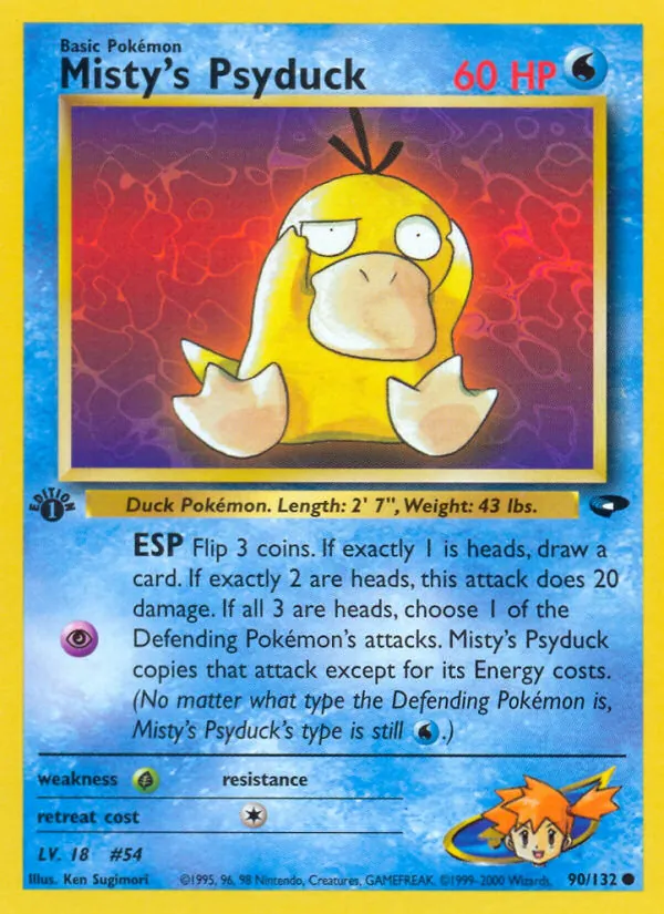 Misty's Psyduck full card art