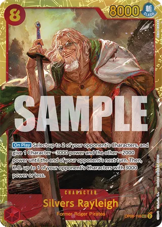 Silvers Rayleigh #OP08-118 · Two Legends One Piece card