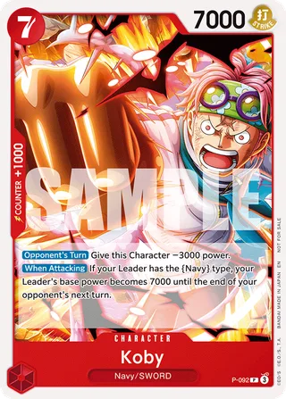 Koby (OP12 Release Event) #P-092-op12-release-event · One Piece Promotion Cards One Piece card