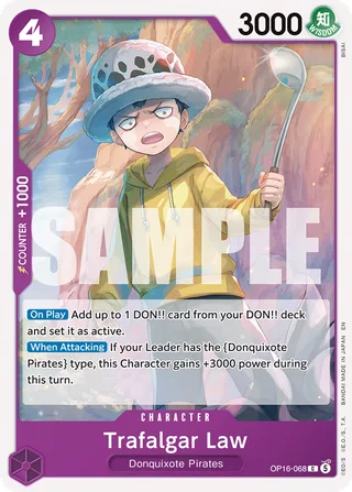 Trafalgar Law #OP16-068 · The Time of Battle Release Event Cards One Piece card
