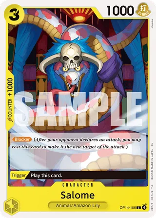Salome #OP14-106 · The Azure Sea's Seven One Piece card