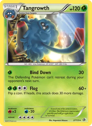 Tangrowth #2 · Legendary Treasures Pokémon card