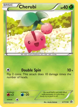 Cherubi #4 · Legendary Treasures Pokémon card